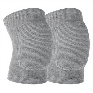 Genouillère d'extérieur en polyester réglable avec stabilisateur, protection complète, conception respirante, coussinet de gel rotulien et ressorts latéraux - Product Image 1