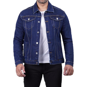 Chaquetas Vaqueras Personalizadas de Estilo Vintage para Hombre, con Cuello Alto y Botones, Fabricación Profesional, Chaqueta Vaquera Desgastada para Hombre - Product Image 1