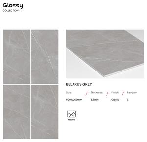 Carreaux de porcelaine polie brillante exclusive, grand format 600x1200mm, pour murs et sols, usage intérieur et extérieur moderne. - Product Image 5