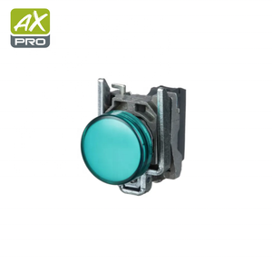 Schneiders xb4bvb3 Bảng điều khiển công nghiệp gắn kết chỉ số 22mm thí điểm ánh sáng màu xanh lá cây Led 24V ống kính đồng bằng nút nhấn thiết bị chuyển mạch mô hình xb4 - Product Image 4