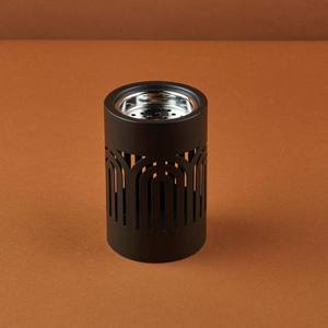 เตาเผาบัคฮูร์แบบขายส่ง สีดำด้าน โลหะ ดีไซน์โค้งมนทันสมัย ลายฉลุ สำหรับใช้ในซาอุดีอาระเบีย ที่วางไม้หอมมาจลิส อูด ดาคูน - Product Image 1