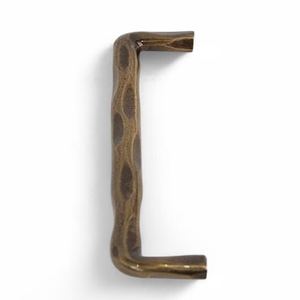 Antique Brass Iron Cabinet Handle Wavy Drawer Pull <b>Rustic</b> Kitchen Hardware <b>Door</b> Handle - Product Image 3