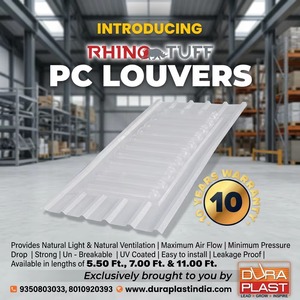 Rejillas de Ventilación Transparentes para Paredes de PC, para una Luz Natural y Ventilación Natural de Calidad en Edificios Industriales de Acero PEB - Product Image 5