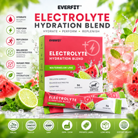 Poudre d'électrolytes alimentaires Elma 1KG Sans sucre ajouté 50 portions Formule d'hydratation et de réapprovisionnement en minéraux Sans OGM Lactosérum pour adultes