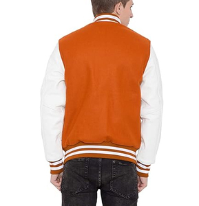 Blouson universitaire personnalisé pour homme, style streetwear, en molleton de coton, idéal pour l'université et la saison hivernale - Product Image 3