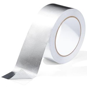 Cinta Adhesiva Reflectante de Calor de Aluminio Plateado de 2 pulgadas x 66 pies, de Alta Temperatura, con Fibra de Vidrio, para Escape de Automóviles y Mangueras en U - Product Image 1