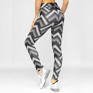Leggings Deportivos para Mujer, Cintura Media, Tejido Ligero, Sin Costuras, Spandex/Nailon, Impresión por Sublimación, con Logotipo Personalizado, Gran Venta - Product Image 1