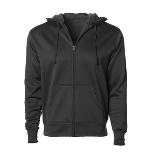 Sweat à capuche pour homme personnalisé, hiver, tissé, vintage, délavé, gris-brun, entièrement zippé, avec double fermeture éclair et motif lettres - Product Image 4
