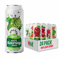 Fruitdrank 500ml Suiker Vrij Met Vruchtvlees 100% Sap OEM ODM Private Label Beschikbaar Drankproducent