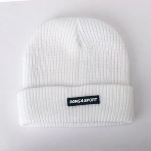 Gorro de algodón al por mayor con estampado digital de rayas 3D, gorro de invierno de diseño moderno, cálido para otoño e invierno, con puño. - Product Image 2