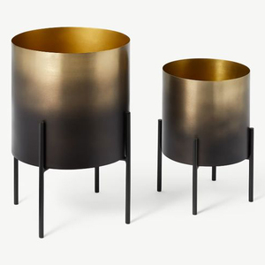 Maceta Metálica Decorativa para Hogar, Sala de Estar, Balcón, Jardín, Decoración de Bodas, Macetero Metálico Tipo Estante - Product Image 1