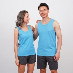 High Quality Custom Logo Gym Tank Top Sleeveless Workout Singlet Breathable Workout Sports Running Men's Tank Tops - Product Image 5