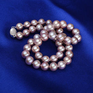Collier de perles XL135-3910 version coréenne, vente chaude, perles d'eau douce violettes, accessoire haut de gamme, vente en gros - Product Image 3