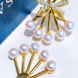 Pendientes Largos de Perlas de Agua Dulce de Estilo Étnico Moderno, Diseño de Mariposa de Hada, Recomendación del Vendedor para la Moda - Product Image 2