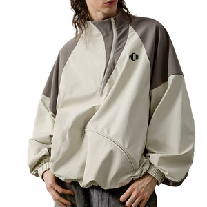 New Trendy Custom Unisex Quarter Zip Windbreaker Pullover <b>Lightweight</b> Training <b>Jacket</b> Streetwear Outdoor Wear <b>Jacket</b> for men USA - Product Image 4