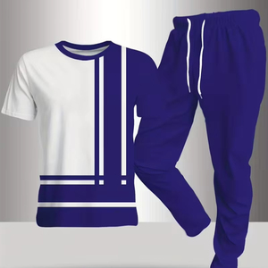 Conjunto Deportivo Personalizado de Primera Calidad, Nuevo Modelo 2026, Transpirable, de Alta Calidad, con Logotipo Personalizado, 100% Algodón Ecológico, Conjuntos Sólidos para Hombre - Product Image 1