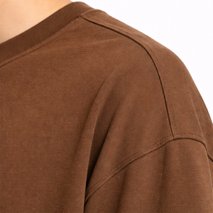 T-shirt en tissu 100 % coton avec étiquette détachable, coupe classique, design d'appliqué personnalisé, vente en gros, OEM, marque privée - Product Image 6