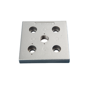 Placa Base Cuadrada/Rectangular de Aleación de Aluminio Plateada, Acabado con Recubrimiento en Polvo Arenado, Caja de Aluminio Fundido a Presión (ADC12) - Product Image 3