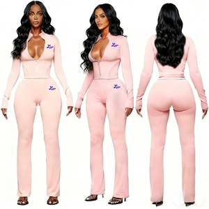 Mono Deportivo Elástico para Mujer, Ropa Deportiva de Moda, Mono Ajustado de Lujo para Mujer, Logotipo Personalizado, Conjunto de Una Pieza - Product Image 3