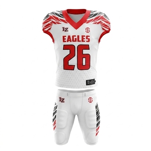 Nouvelle conception, style personnalisé, uniforme de football, maillot de sport en polyester et pantalon de protection, ensembles de vêtements de sport d'équipe - Product Image 4