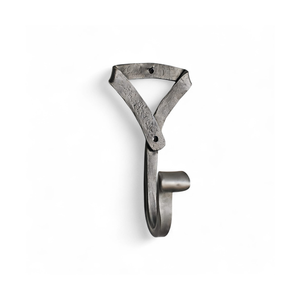 Crochet mural en fer poli de style vintage |   Crochet décoratif personnalisé pour chambre à coucher, entrée et organisation - Product Image 1