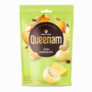 Dragées de chocolat en gros 150g, chocolat au yuzu enrobé d'amandes et de noix de cajou, bonbons HALAL, fabricant OEM/ODM, expédition mondiale - Product Image 1