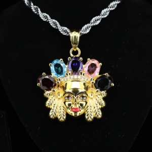 Deslumbrante Colgante de Plata de Ley 925 Chapado en Rodio con Topacio Azul Natural de Corte Ovalado, Certificado por GIA, Regalo para Mujer - Product Image 1