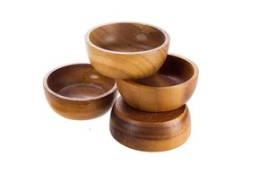 Tazón de Madera de Estilo Antiguo, Hecho a Mano con Madera Natural, Textura Resistente, Ideal para el Hogar y Restaurantes, para Servir Aperitivos, Sopas y Ensaladas - Product Image 2