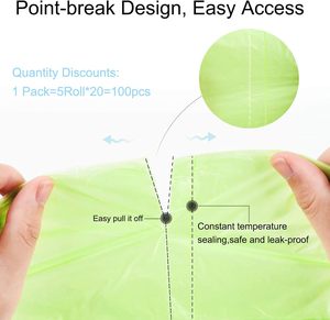 ถุงขยะย่อยสลายได้/ถุงใส่ขยะสำหรับครัว รีไซเคิลได้ แข็งแรง ย่อยสลายได้ ถุงปุ๋ยหมักสำหรับอาหาร/ครัวเรือน/สวน - Product Image 4