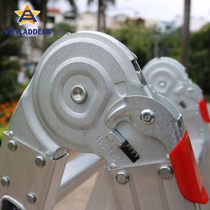 Échelle escamotable pliante à 8 marches en aluminium double face moderne de haute qualité 6 m durable avec 1 an de garantie NVLG-310 - Product Image 2