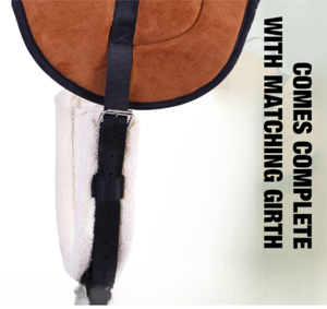 Faux Sheepskin Half Saddle Pad Horse Riding Shock Absorbing Saddle Liner <b>Equestrian</b> Equipment - Product Image 5