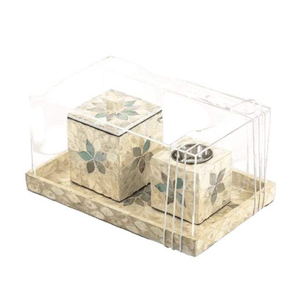 Brûleur d'encens de luxe en nacre de haute qualité, style Mubkhara, en matériau MOP vietnamien, pour la fête du Ramadan, type bouchon anis étoilé - Product Image 4