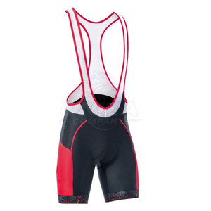 Lightweight Moisture Wicking Spandex/Polyester Mesh Panel Men's <b>Cycling</b> Bib <b>Shorts</b> Shock Absorbing <b>Pad</b> High Quality for Bike - Product Image 2