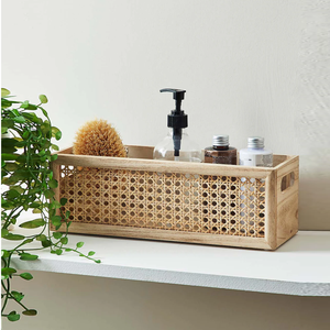 Panier en rotin multifonctionnel personnalisé avec poignée pour pique-nique, courses et rangement domestique – Panier en rotin naturel écologique 2026 - Product Image 1