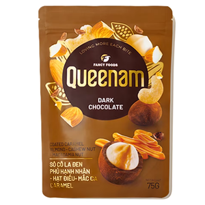Dragées de chocolat pur, fabrication de chocolat, fourniture OEM/ODM, HALAL, 75g, chocolat noir enrobé de caramel, amandes, noix de cajou, noix de macadamia - Product Image 1