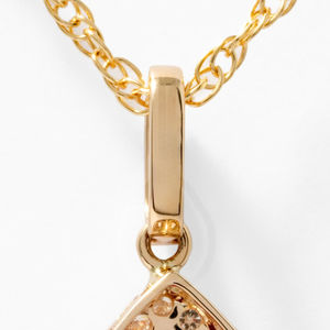 Anillo de Oro Sólido de 14K con Turmalina Rosa y Diamantes en Forma de Pera con Halo, Certificado por IGI, Elegante y Delicado, Regalo de Cumpleaños para Mujer - Product Image 3