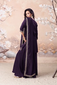 Dhwaja Export Vichitra Silk Readymade <b>Suit</b> with Coading Work - Product Image 5
