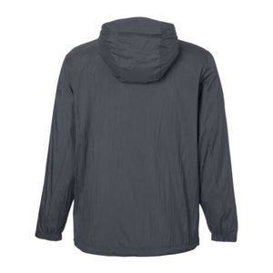 Dark <b>Grey</b> Hooded Quarter Zip Windbreaker <b>Jacket</b> | Lightweight Pullover Coat |Streetwear Hooded <b>Jacket</b> | Custom OEM Manufacturer - Product Image 3