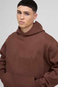 Men's Brown Hooded Pullover Tracksuits Full Sleeve Casual Plus Size Autumn Wear <b>Jumpsuits</b> Polyester/Cotton Breathable - Product Image 5