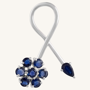 Colgante de Zafiros Múltiples en Plata de Ley 92.5 KLSP-50547 - Product Image 4