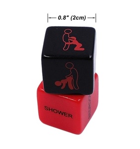 Dados de resina acrílica de 20 mm, D6, para juegos sexuales para adultos, dados poliédricos de 6 caras para parejas, DND, juegos de mesa y posturas sexuales. - Product Image 3