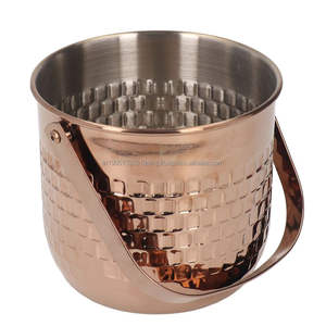 Wholesale Customized <b>Gold</b> Stainless Steel Classic Metal Round <b>Ice</b> <b>Bucket</b> with Lid 3L Capacity for or Beverage Tubs - Product Image 5