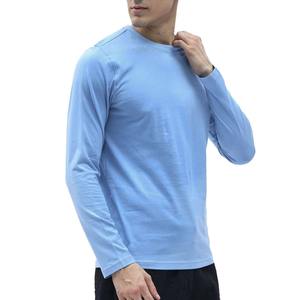 Wholesale High Quality Oversized Cotton Long Sleeve <b>Tshirts</b> Streetwear Custom Plain Long Sleeve T Shirts - Product Image 2