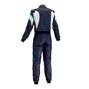 Combinaison de course moto ignifuge à manches longues pour homme, grise, bicolore, toutes saisons - Product Image 6
