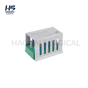 Kit de forets dentaires en acier inoxydable avec bloc de rangement gratuit, ensemble de forets pour implants, scie manuelle, instrument passivé à la rouille, certifié CE - Product Image 4