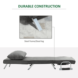 Sofá Cama con Estructura Metálica para Sala de Estar, Cómodo, en Forma de L, Reclinable, con Brazos Cuadrados, Plegable y Suave para Uso Doméstico - Product Image 4