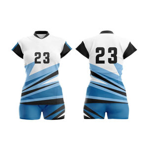Cheap Low MOQ Team Custom Digital Print 100% Polyester Unisex Adult Volleyball Jerseys & Uniforms - Product Image 6