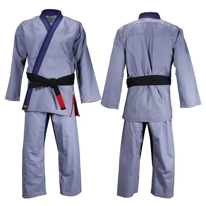 Diskon besar seragam katun poliester seni bela diri pabrik kustom BJJ Gi Kimono Brasil Jiu Jitsu seragam