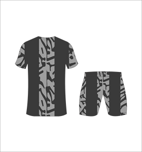 Conjunto de Uniforme de Fútbol Personalizado por Sublimación en Gris y Negro, Transpirable, para Entrenamiento, Venta al Por Mayor, Secado Rápido - Product Image 1