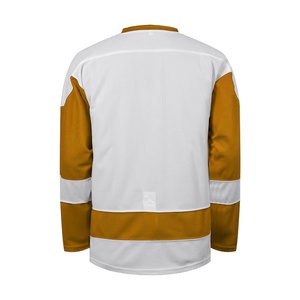 Jersey de Hockey sobre Hielo Personalizado para Hombre, 100% Poliéster, Tejido de Malla de Secado Rápido, Impresión Digital, Mangas Completas, Posiciones para Logotipo OEM, Deportivo - Product Image 5